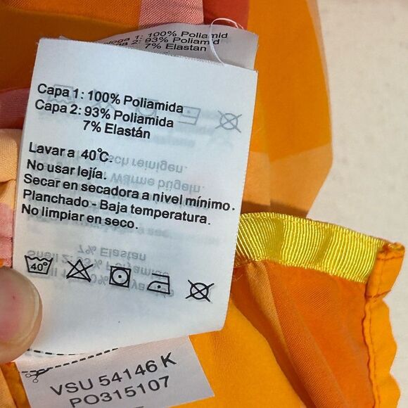 HELLY HANSEN MENS BUTTON FRONT SHIRT XL ORANGE white PLAID CHECK short sleeve - Picture 5 of 13